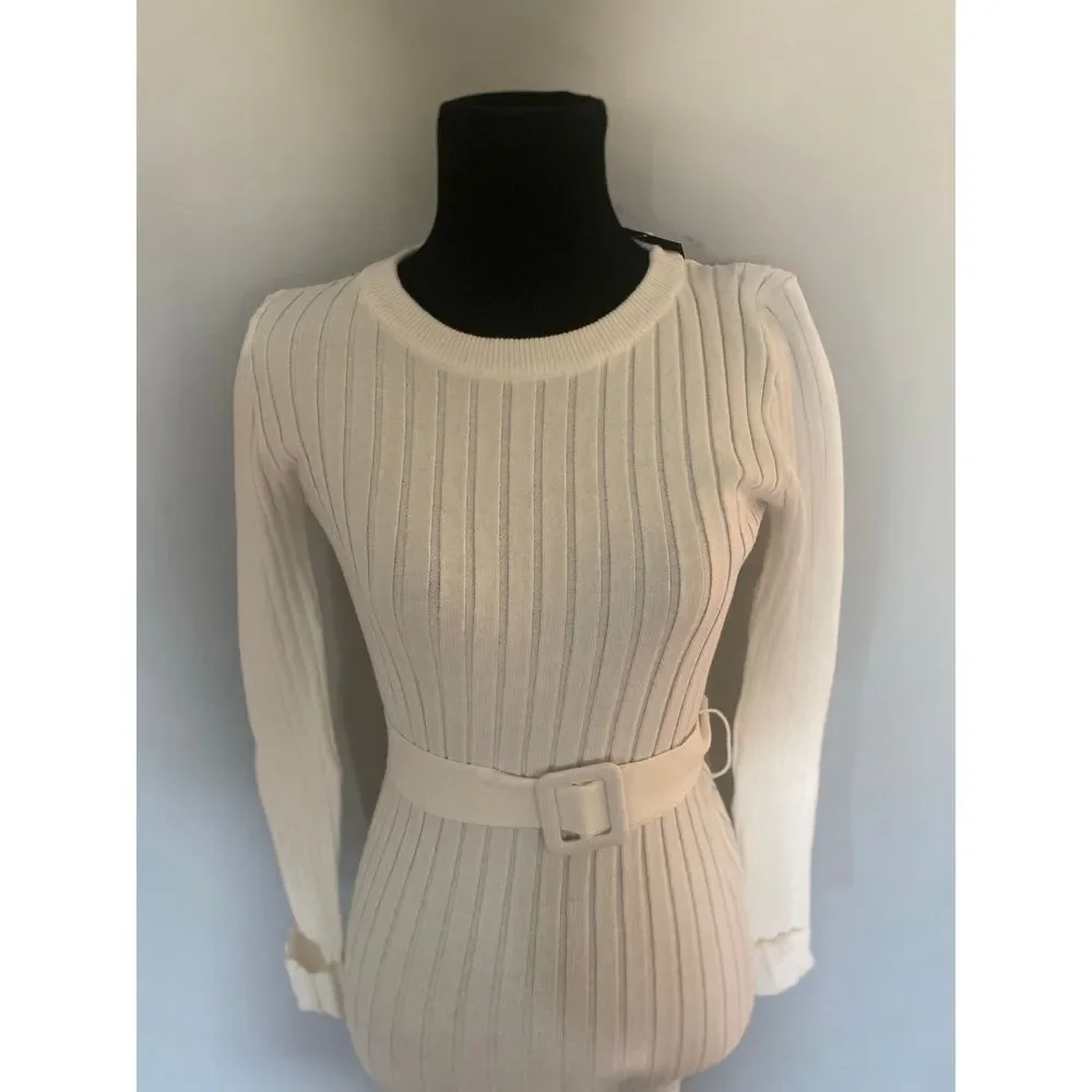 Ribbed body-con dress - Picture 2 of 3